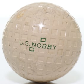US Royal US Nobby Mesh Pattern Antique Golf Ball 1920s