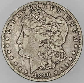 1890 CC Carson City Morgan Dollar Silver Very Good Condition