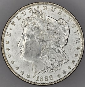 1888 P Philadelphia Morgan Dollar Silver Very Nice Condition
