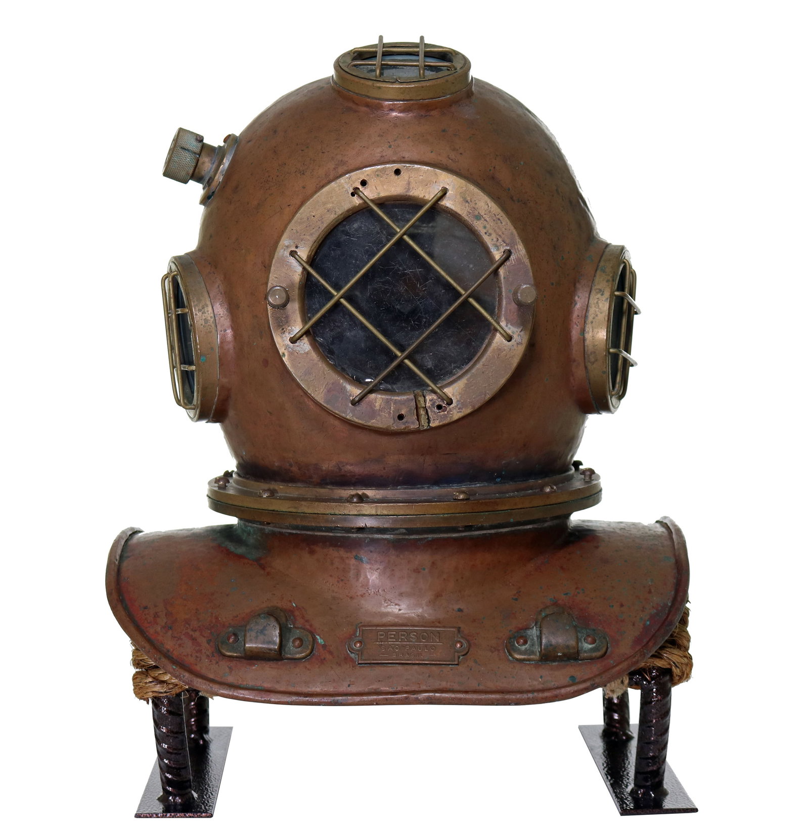 Rare Person Sao Paulo Brazil Shallow Water Diving Helmet (1 of 9)