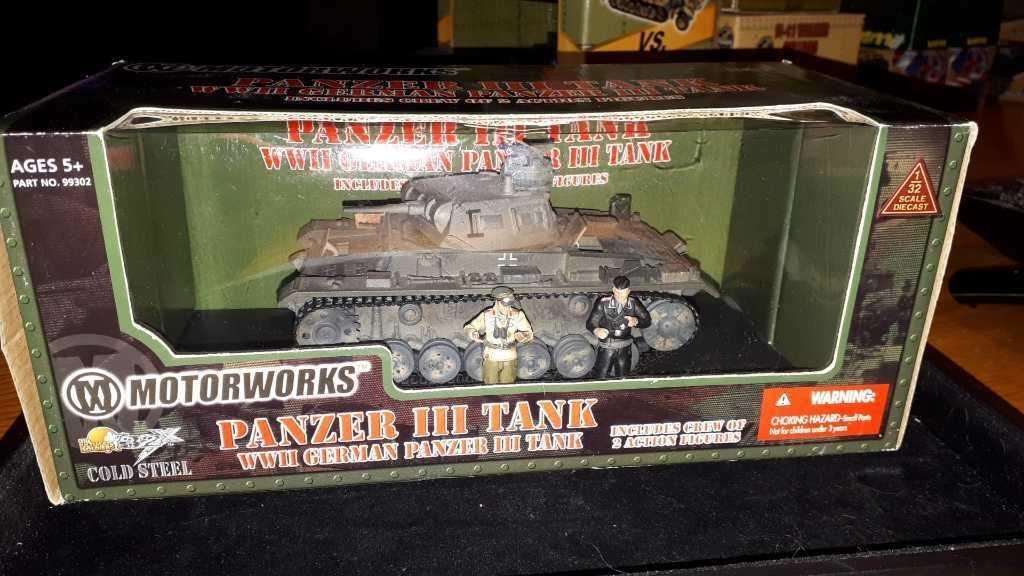 ULTIMATE SOLDIER 1:32 SCALE PANZER III TANK: ULTIMATE SOLDIER COLD STEEL 1:32 SCALE PANZER III TANK WITH A CREW OF 2