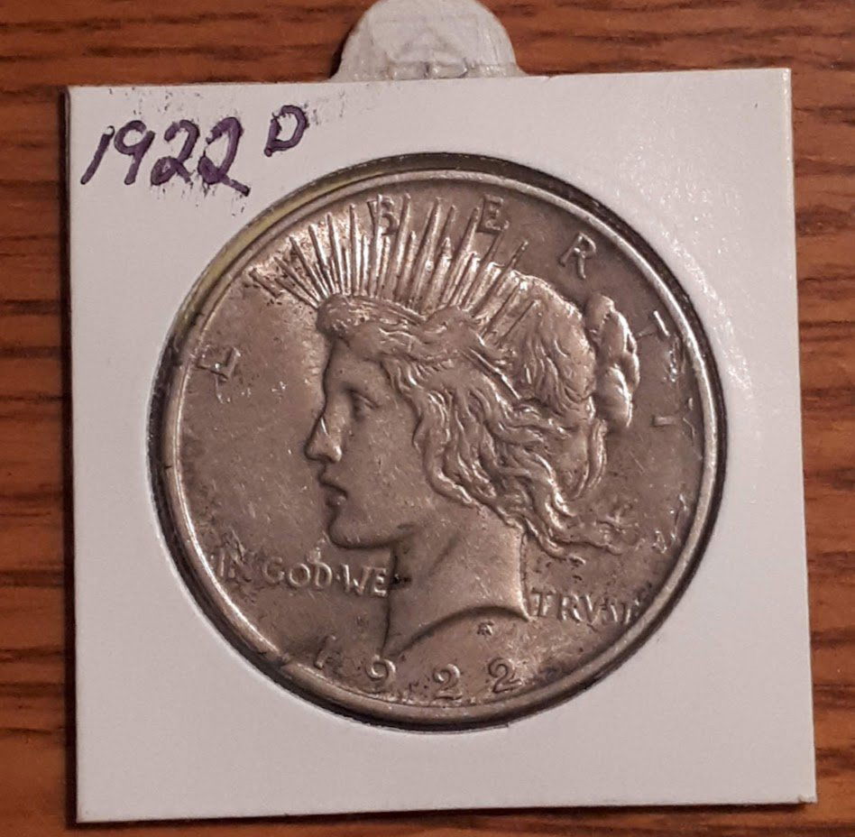 1922 USA PEACE DOLLAR (1 of 2)