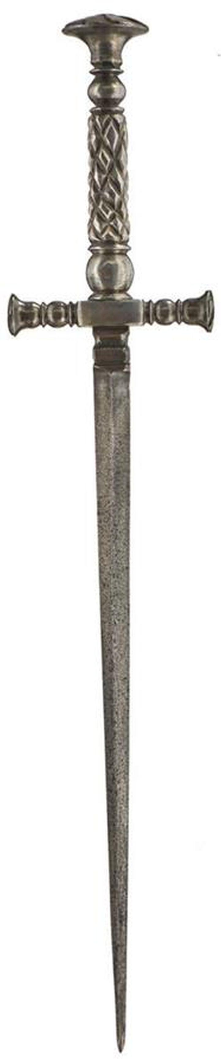 A STILETTO IN THE 17TH CENTURY ITALIAN STYLE, 25cm (1 of 7)