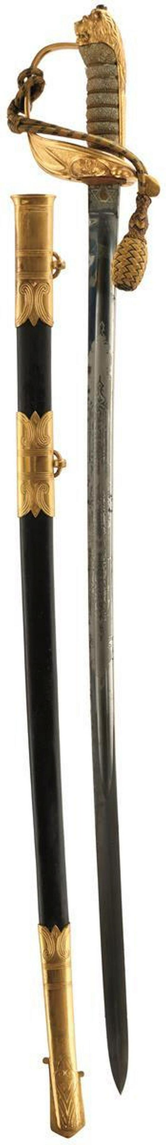 A CLEAN VICTORIAN ROYAL NAVAL OFFICER'S SWORD, 79cm (1 of 9)