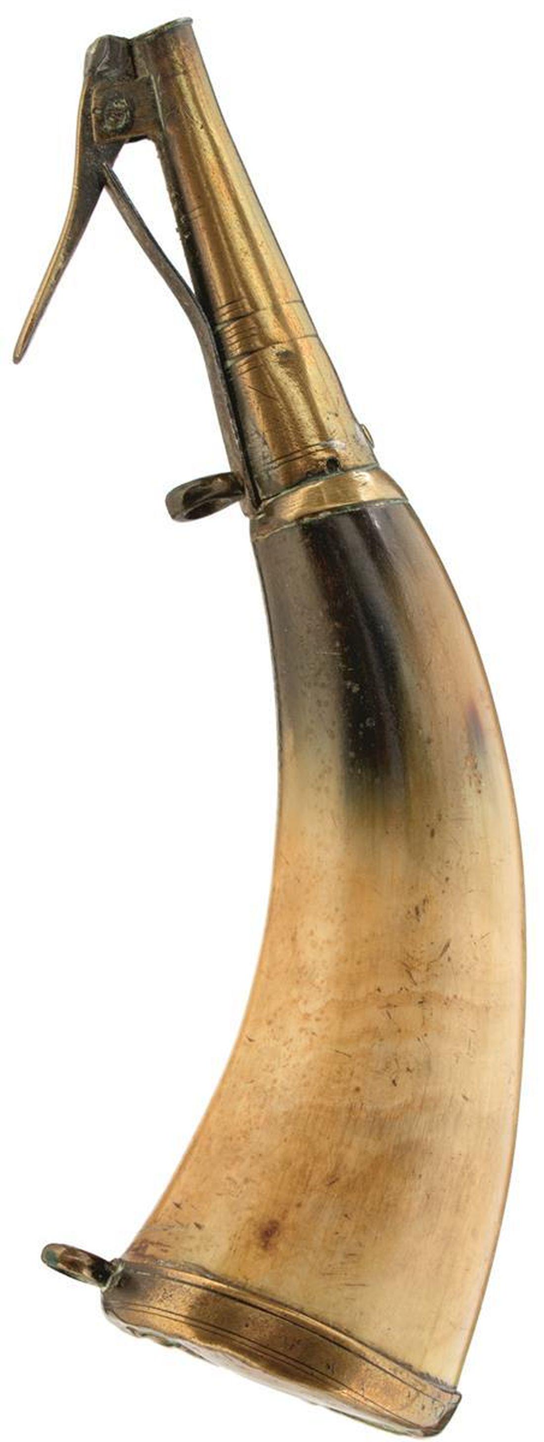 1790-1815 PRIMING FLASK TO THE 7TH BATTERY ROYAL (1 of 11)