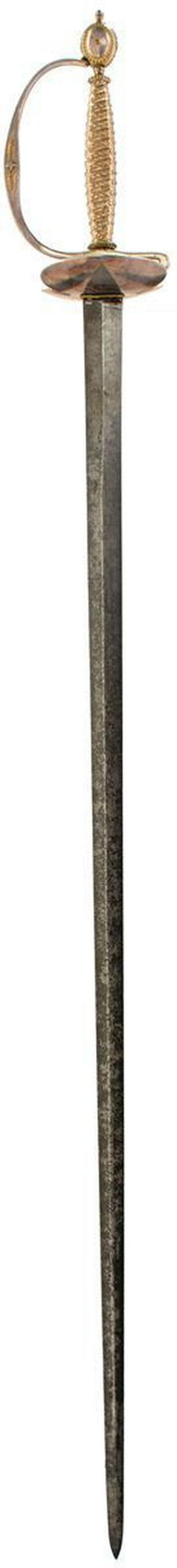 AN 18TH CENTURY SILVER HILTED PORTUGUESE SMALL-SWORD, (1 of 11)