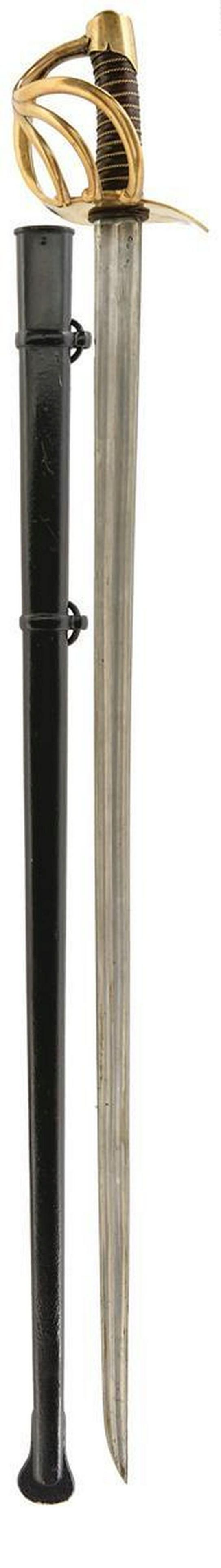 A FRENCH CUIRASSIER'S ANXIII SWORD, 97cm double (1 of 13)