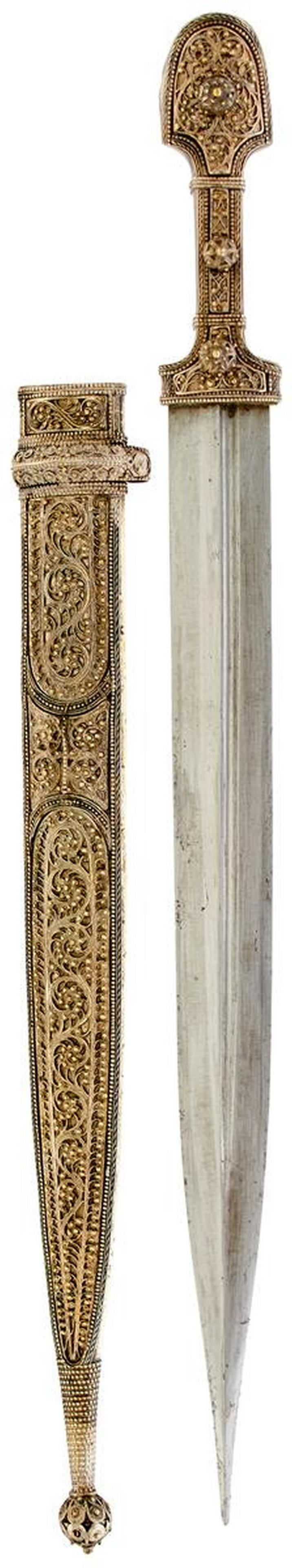 A LATE 19TH OR EARLY 20TH CENTURY CAUCASIAN FILIGREE (1 of 10)