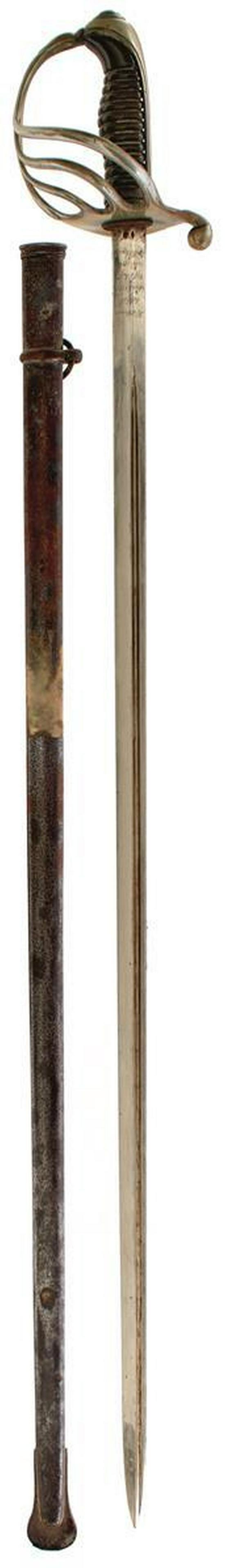 AN 1887 PATTERN FRENCH OFFICER'S SWORD, 82.5cm blade (1 of 9)