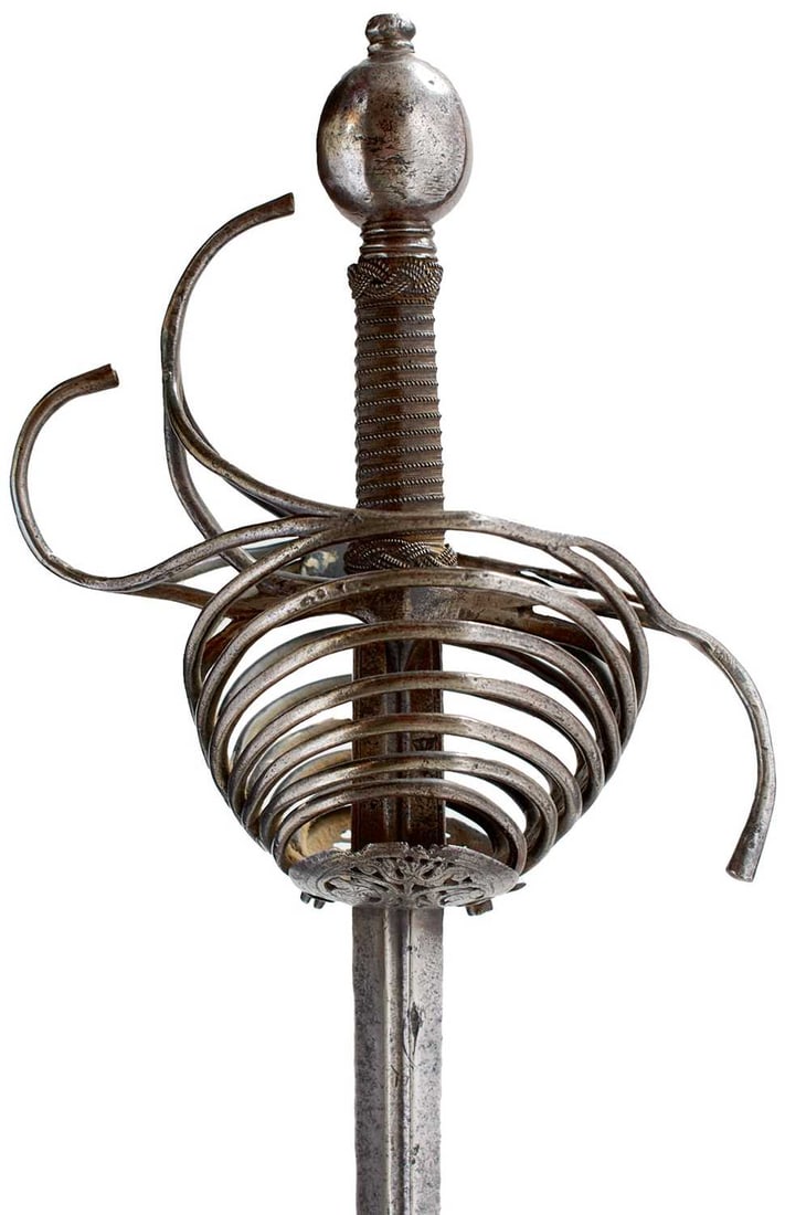 A 17TH CENTURY ITALIAN RING RAPIER, (1 of 20)