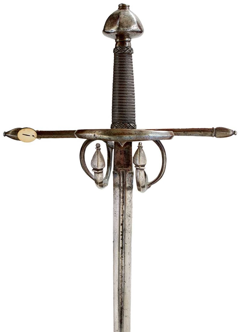 A 16TH CENTURY GERMAN COURT RAPIER, (1 of 19)