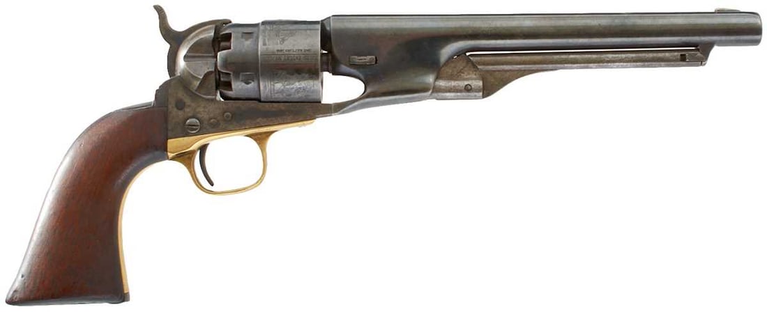 A .44 CALIBRE SIX-SHOT PERCUSSION COLT ARMY REVOLVER, (1 of 15)