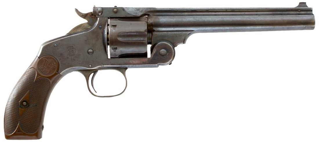 A FINE AND RARE .32/44 OBSOLETE CALIBRE SMITH & WESSON NO.3 TARGET REVOLVER, (1 of 19)
