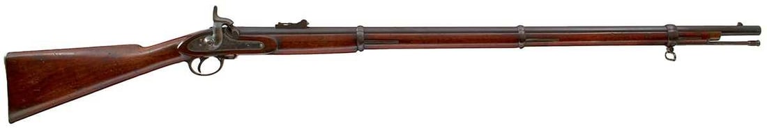 A GOOD .577 CALIBRE PATTERN 1853 PERUCUSSION THREE-BAND ENFIELD SERVICE RIFLE, (1 of 20)