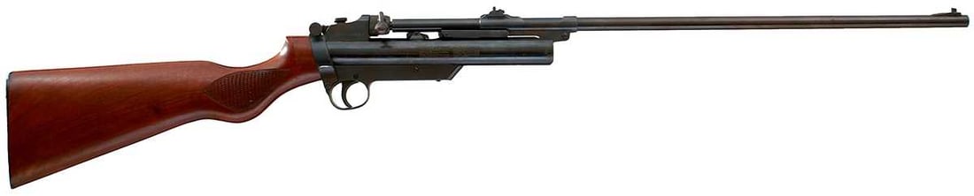A CLEAN .22 CALIBRE WEBLEY SERVICE AIR RIFLE MARK II,: 25inch sighted barrel fitted with adjustable rear sight and rear pivoting peep sight, blued cylinder and frame stamped with the Model details, Manufacturer's details and the patent dates, serial no.