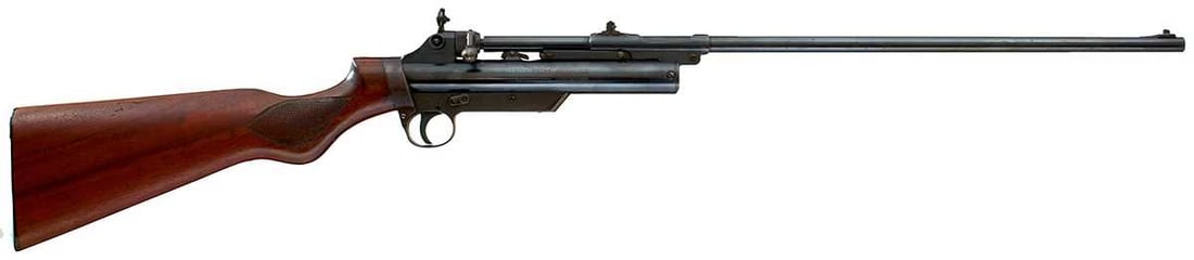 A CLEAN .22 CALIBRE WEBLEY SERVICE AIR RIFLE MARK II,: 25inch sighted barrel fitted with adjustable rear sight and rear pivoting peep sight, blued cylinder and frame stamped with the Model details, Manufacturer's details and the patent dates, serial no.