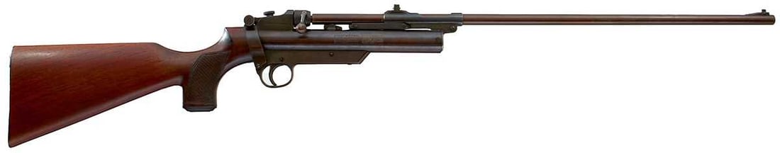 A .22 CALIBRE WEBLEY SERVICE AIR RIFLE MARK II,: 25inch sighted barrel fitted with adjustable rear sight and rear pivoting peep sight, the cylinder and frame stamped with the Model details, Manufacturer's details and the patent dates, serial no.