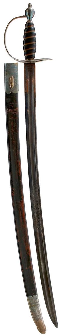 A GEORGIAN OFFICER'S HANGER OR SPADROON, (1 of 17)