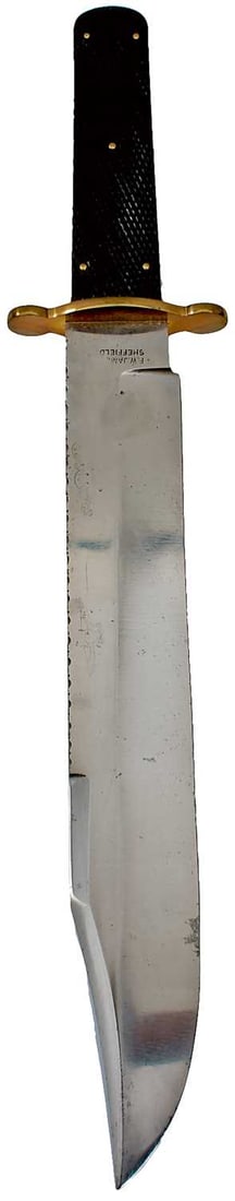 A LARGE BOWIE KNIFE BY F. W. JAMES, (1 of 16)