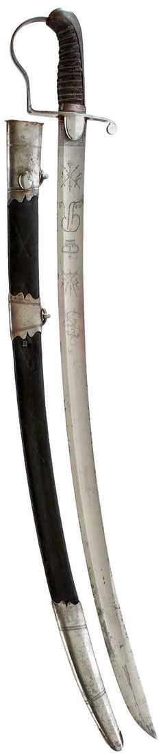 A GEORGIAN ARTILLERY OFFICER'S SWORD, (1 of 20)