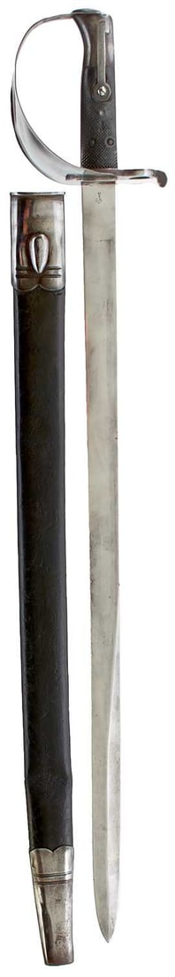 AN 1859 PATTERN NAVAL CUTLASS BAYONET, (1 of 15)