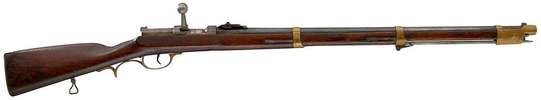 A SCARCE PRUSSIAN 15.4MM DREYSE NEEDLE FIRE SERVICE RIFLE, (1 of 15)