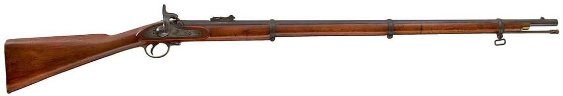 A .577 CALIBRE PATTERN 1853 THREE-BAND ENFIELD SERVICE RIFLE, (1 of 14)