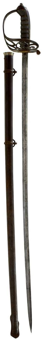 AN 1822 PATTERN LIGHT INFANTRY OFFICER'S LEVEE SWORD, (1 of 20)