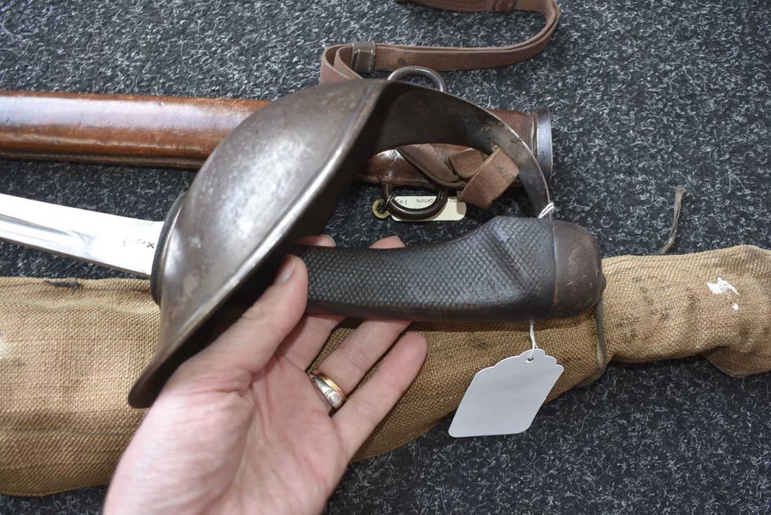 A SCARCE 1908 PATTERN CAVALRY TROOPER'S SWORD ENSEMBLE, - 2