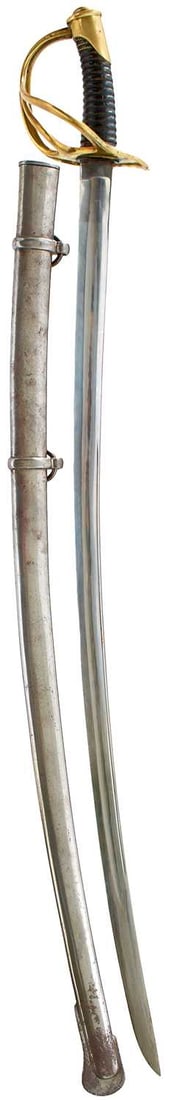 AN AMERICAN CIVIL WAR PERIOD MODEL 1860 CAVALRY SABRE, (1 of 17)