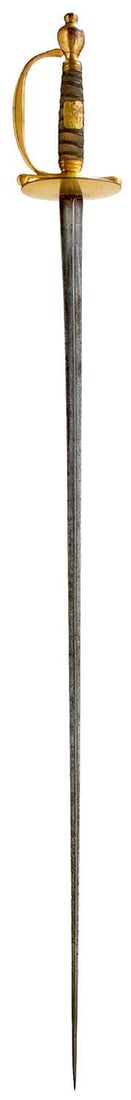 A GEORGIAN NAVAL OFFICER'S SWORD FOR A SECRETARY AND PURSER, (1 of 13)