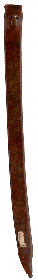 THREE 18TH CENTURY ENGLISH INFANTRYMAN'S SHORT SWORD SCABBARDS, (1 of 8)