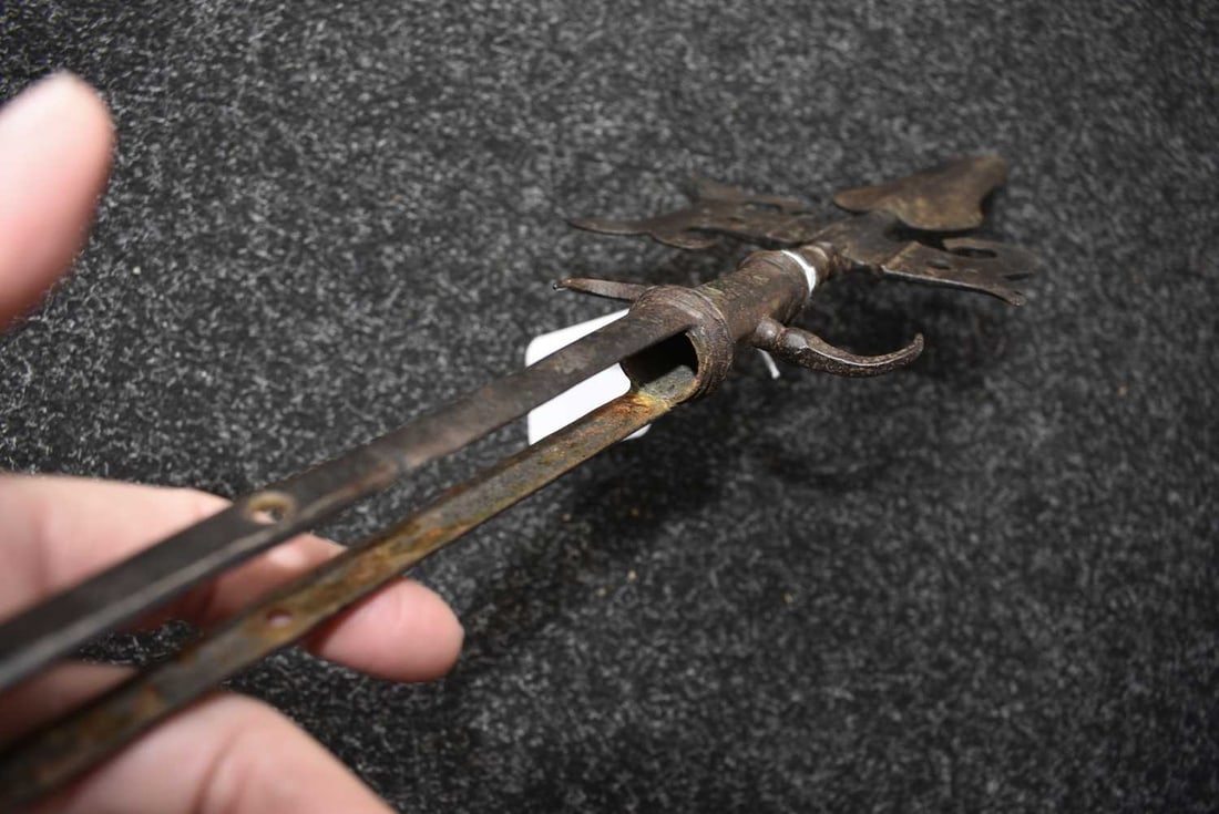 A SPONTOON OR HALBERD HEAD, - 2