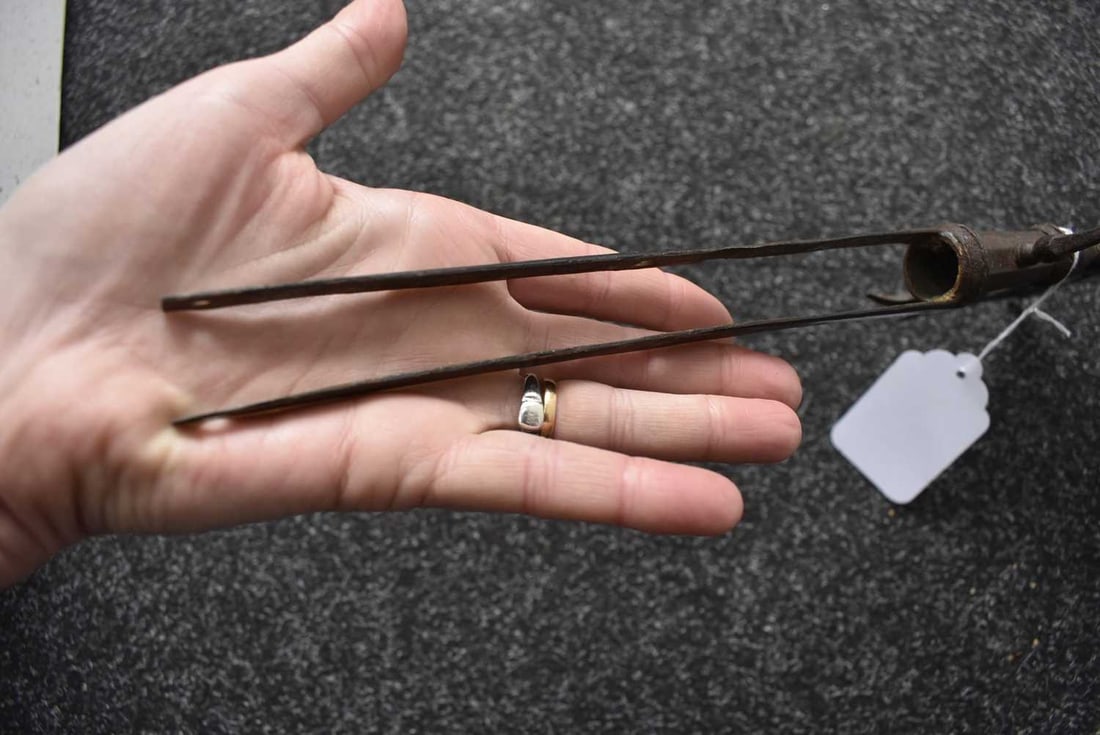 A SPONTOON OR HALBERD HEAD, - 5