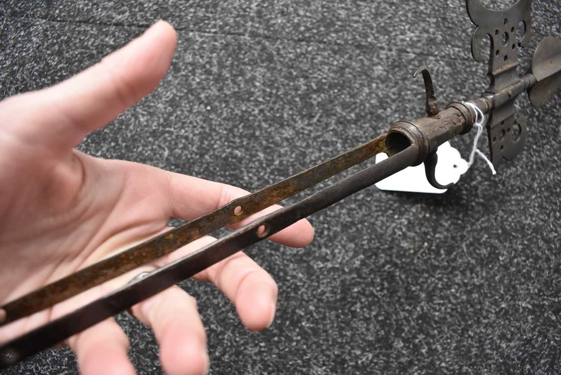 A SPONTOON OR HALBERD HEAD, - 7