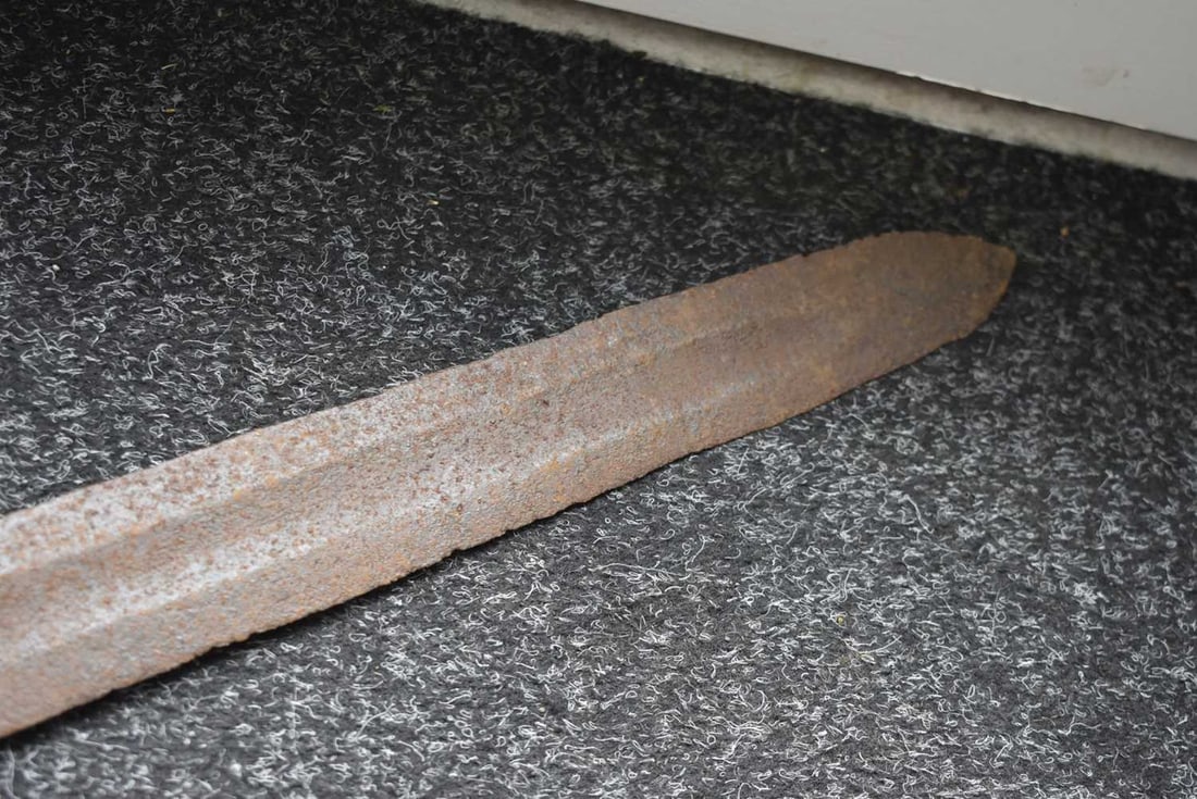 A VIKING SWORD, - 14