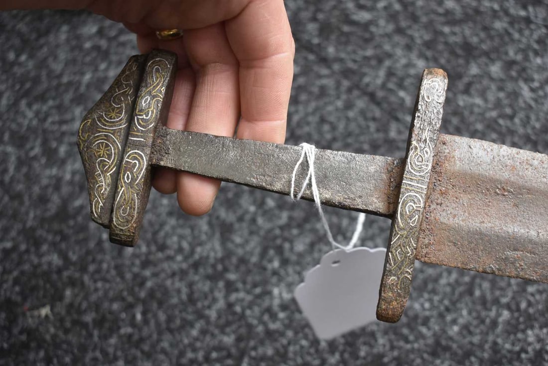 A VIKING SWORD, - 8
