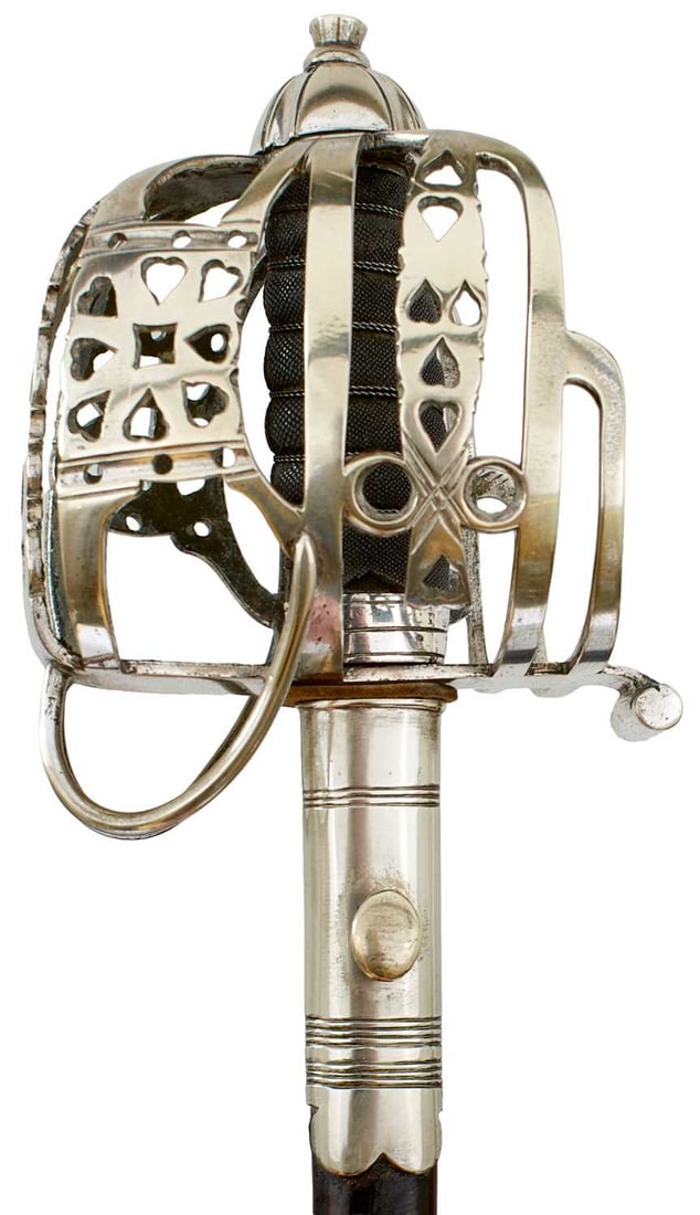 A GOOD CHILD'S SCOTTISH BASKET HILT SWORD, (1 of 20)