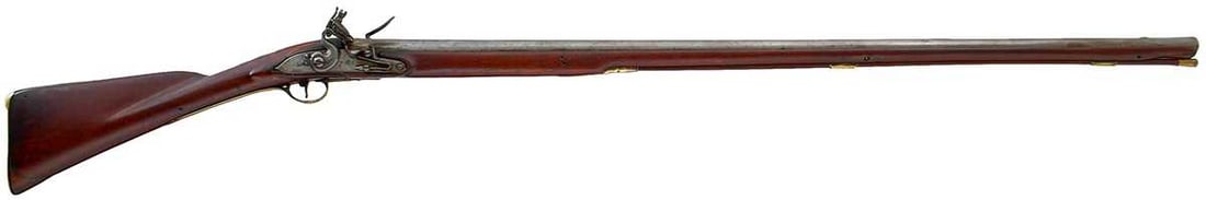A 13-BORE FULL STOCKED FLINTLOCK FOWLING PIECE, (1 of 15)