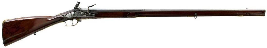 A 16-BORE FLINTLOCK SPORTING GUN BY S. HOFFMAN, (1 of 14)