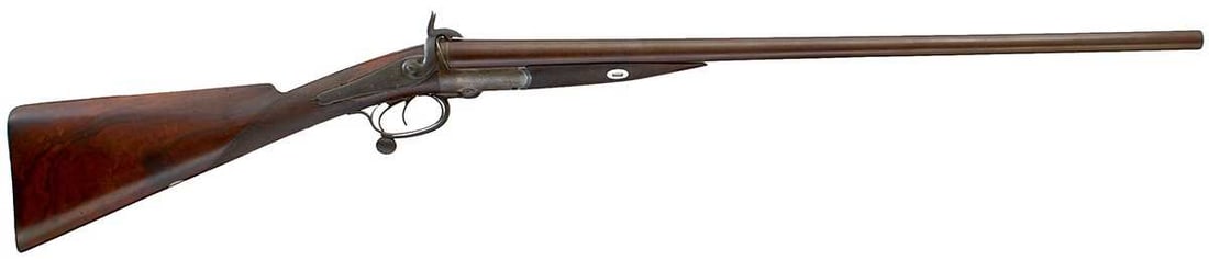 A 13-BORE DOUBLE BARRELLED PINFIRE SPORTING GUN BY WESTLEY RICHARDS, (1 of 15)