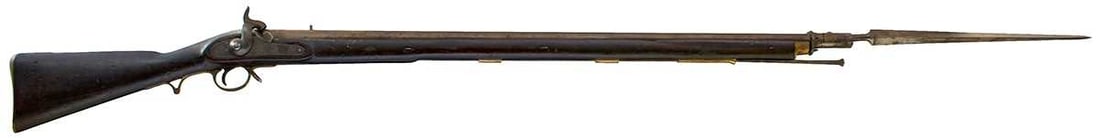 A .750 CALIBRE PATTERN 1842 EAST INDIA COMPANY MUSKET, (1 of 12)