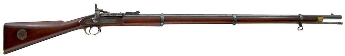 A GOOD .577 OBOLETE CALIBRE PRESENTATION THREE-BAND SNIDER ENFIELD RIFLE BY THE LAC, (1 of 20)