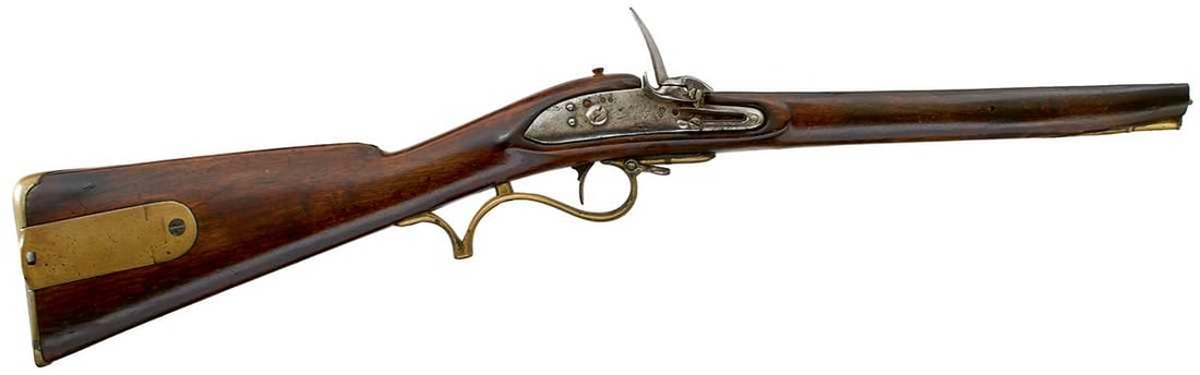 PARTS OF A VERY RARE EAST INDIA COMPANY?S SHORT LIGHT MUSKET WITH BAKER?S PATTERN LOCK (1 of 13)