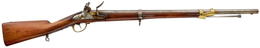 A .690 CALIBRE WATERLOO PERIOD FRENCH MODEL 1777 AN IX FLINTLOCK MUSKETOON OR CARBINE, (1 of 16)
