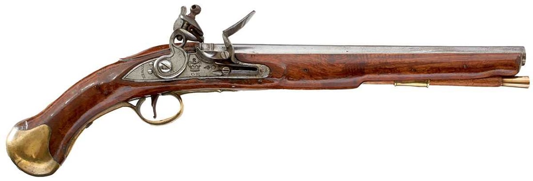 A .560 CALIBRE FLINTLOCK LONG SEA SERVICE PISTOL, (1 of 17)
