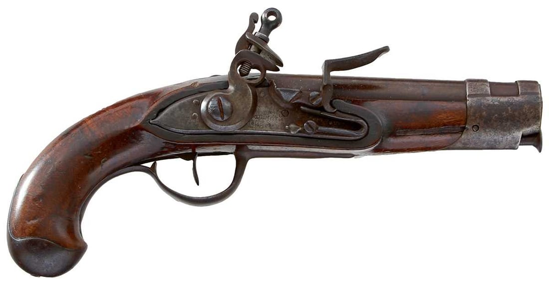 A .600 CALIBRE FRENCH FLINTLOCK MODEL AN IX GENDARMERIE SERVICE PISTOL, (1 of 15)