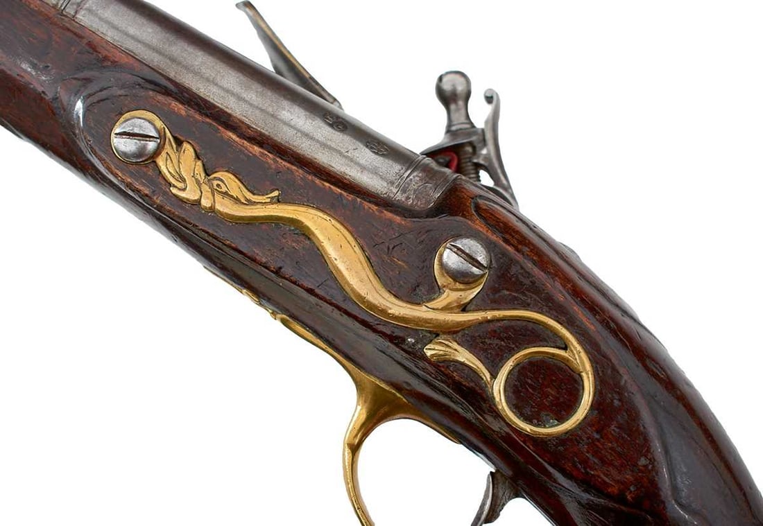 AN EARLY 18TH CENTURY FLINTLOCK HOLSTER PISTOL BY TRULOCK, (1 of 20)