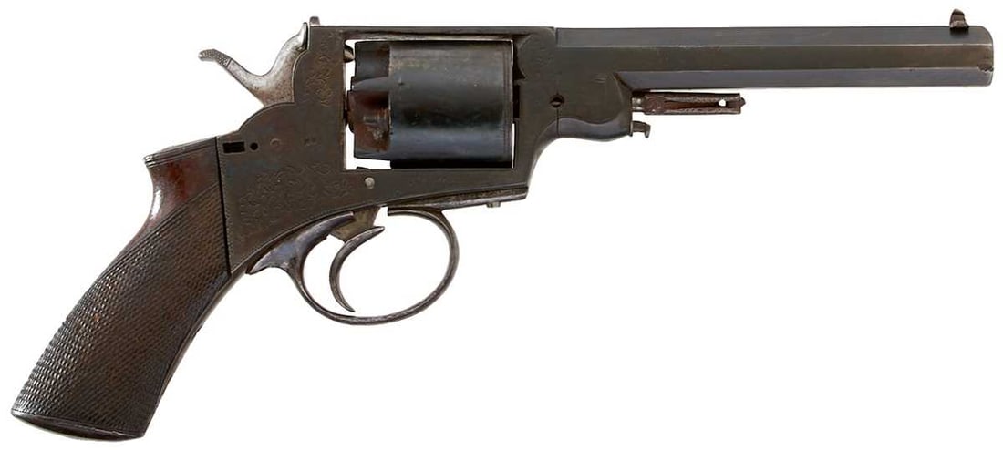 A 54-BORE FIVE-SHOT PERCUSSION REEVES REVOLVER, (1 of 18)