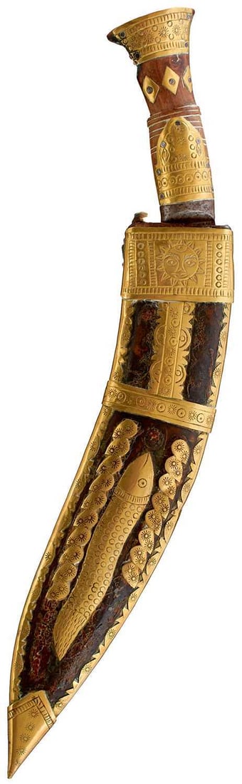 AN INDIAN KUKRI, (1 of 10)